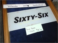 SIxty-Six Gas Pump Glass Plate 2