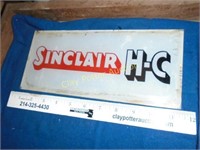 Sinclair H-C Glass Gas Pump Plate