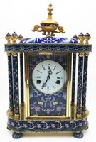 Reproduction Chinese Cloisonne Clock.
