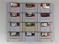 Twelve Super Nintendo Console Games