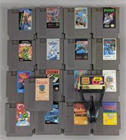 Seventeen Nintendo Game Cartridges & Game Genie
