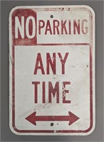 Vintage No Parking Sign