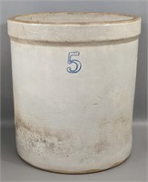 Antique Five Gallon Stoneware Crock