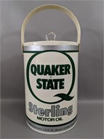 Vintage Quaker State Sterling Motor Oil Ice Bucket