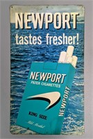 Vintage Tin Newport Cigarettes Sign
