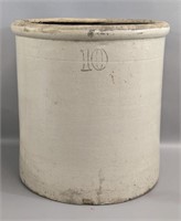 Vintage Ten Gallon Stoneware Crock