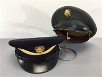 US Army NCO Cap & Dress Cap w/Emblem -Vintage