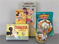 Disney Mickey Mouse Games, Straws, etc