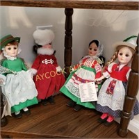 Set of 4 "Effanbee" dolls