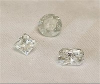 3 Loose Diamonds weighing a total of 3.11 cts