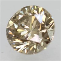 CERTIFIED 0.70 ct Round Brilliant Natural Fancy
