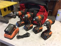 (4) RIDGID 18 VOLT DRIVERS