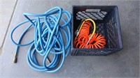 Crate with (2) Air Hoses