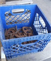 Crate of Old Horseshoes