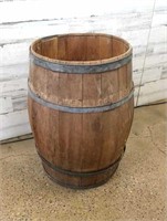 Vintage Wood Barrel 28"Hx19"W