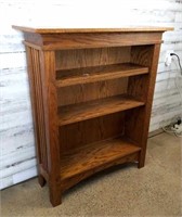 Nice Oak 4-Shelf Adjustable Bookcase