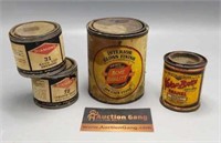 Group of 4 Vintage Cans