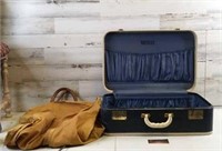 Vintage Suitcase with Garment  Bag