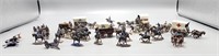 Plastic Military Soldiers, Wagons, Horses