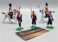 54MM Painted Lead British Lancers French Soldiers