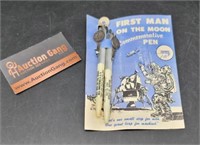 Vintage First Man On Moon Commemorative Pens