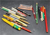 Group of Assorted Advertising Pens and Pencils