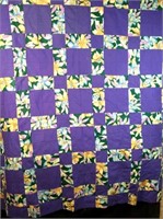Hand-Stitched Quilt Top - 69x79