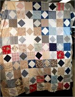 Hand-Stitched Quilt Top - 64x77