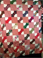 Hand-Stitched Quilt Top - 72x77