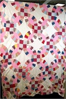 Hand-Stitched Quilt Top - 72x84 a few repairs