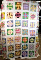 Hand-Stitched Quilt Top - 77x88