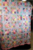 Hand-Stitched Quilt Top - 84x72
