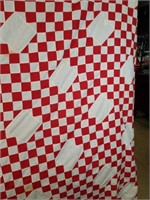 Hand-Stitched Quilt Top - 80x82 some stains
