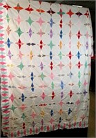 Hand-Stitched Quilt Top - 78x80