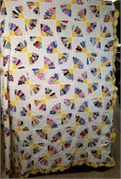 Hand-Stitched Quilt Top - 75x87