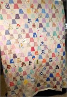 Hand-Stitched Quilt Top - 78x82