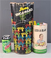Vintage Slinky Ringa-Majigs & Lock- a-Beam
