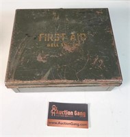 Vintage Metal First-Aid Box