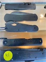 LOT- SLIM METAL POCKET KNIVES