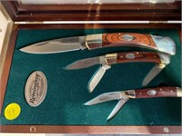 REMINGTON POCKET KNIVES SET OF THREE