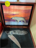 OSCARS POCKET KNIFE IN WOODEN CASE