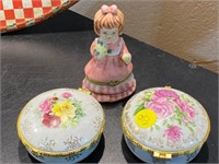 3 SMALL TRINKET BOXES