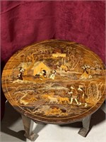 ANTIQUE ORIENTAL INLAYED TABLE