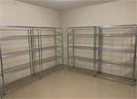 4 Metal Wire Shelving