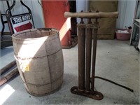 Nail Keg & Hand pump w/wood handle