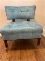 Accent Chair Brushed Cotton, 31"H x 28" W x 27" D