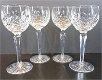 (4) Waterford Wine Glasses 7.25"