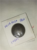 1861 NOVA SCOTIA 1 CENT  160 YRS OLD