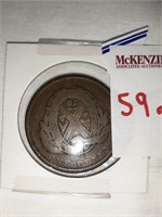 PROVINCE OF UPPER CANADA 1837 1 PENNY