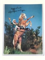 Printed Photo & Signature Roy Rogers & Trigger